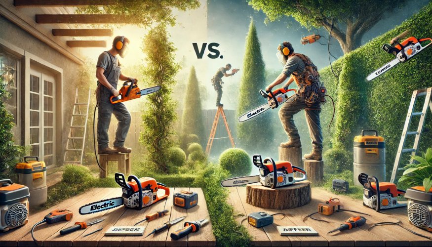 Электрические vs бензиновые инструменты: Преимущества и выбор для садоводства, строительства и ремонта